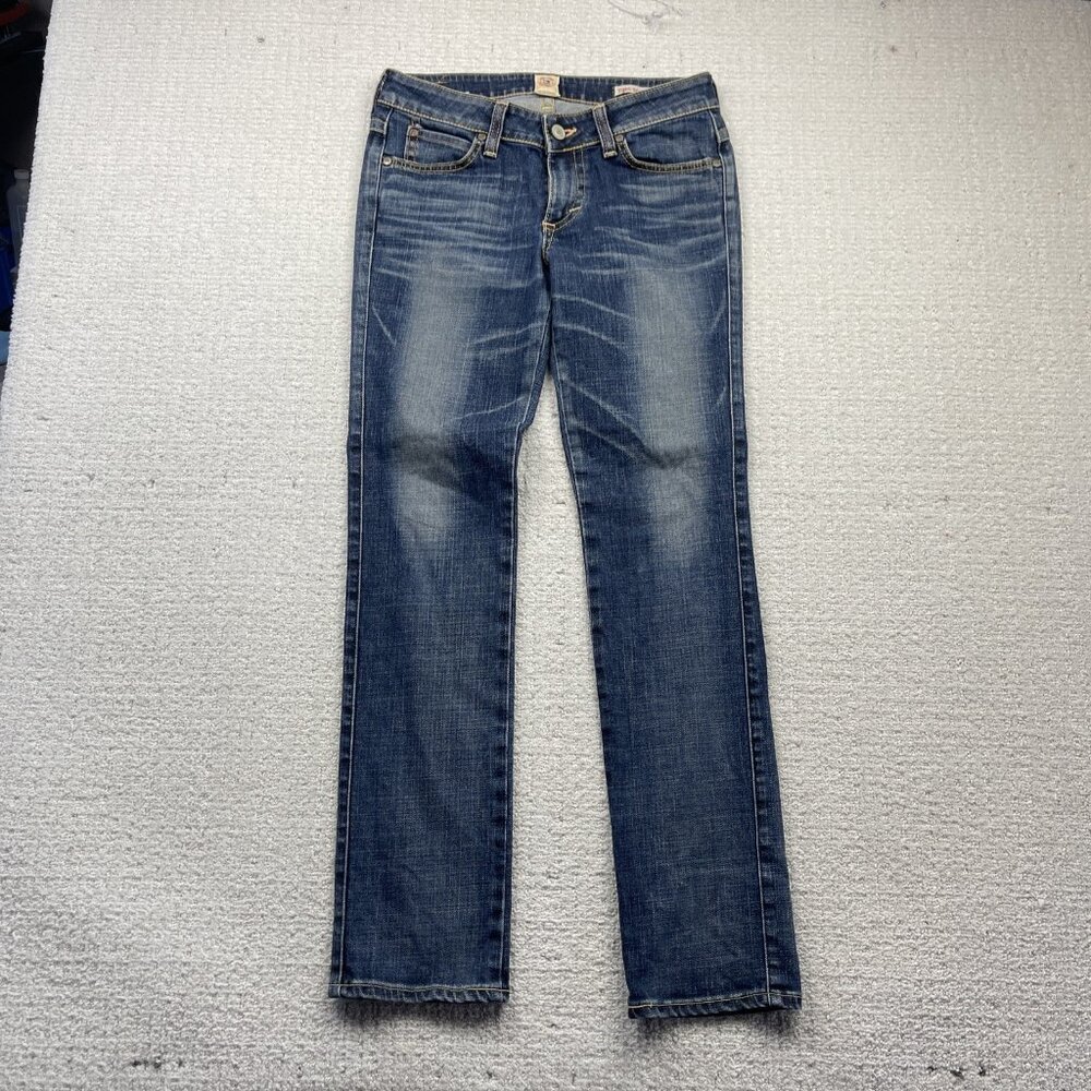 Miss Edwin Tight Straight Blue Jeans Japan Made Size W31 L32 Faded Denim Retro